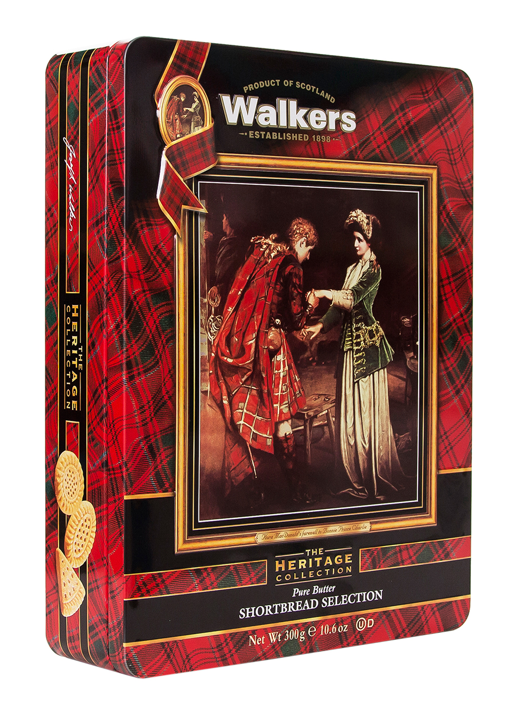 Walkers Shortbread Selection Tin - Bonnie Prince Charlie's Farewell to Flora Macdonald