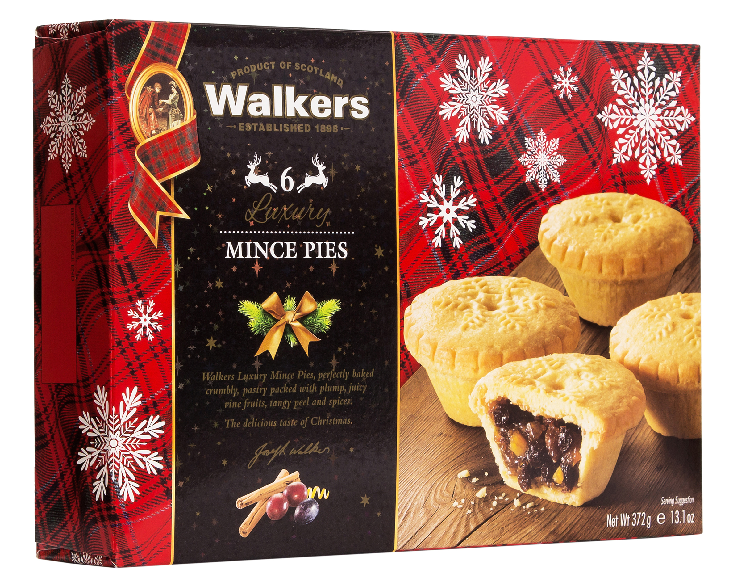 Walkers carton of Luxury Mince Pies